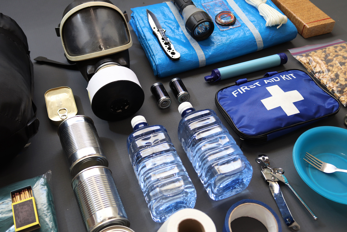 Items for a disaster kit.
