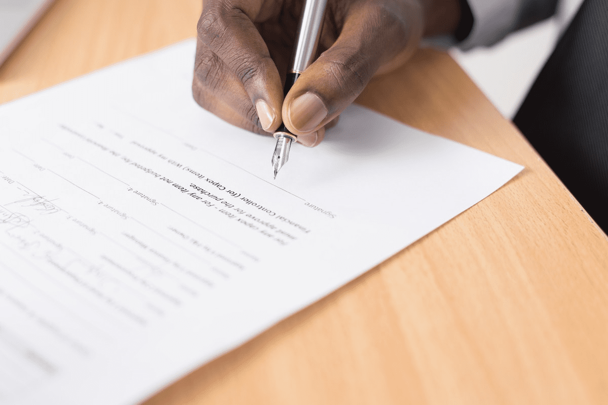 Draft a lease agreement before tenant moves in